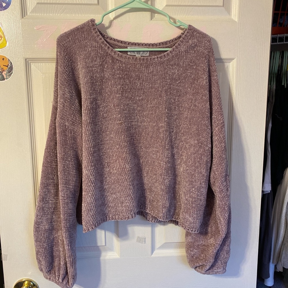 Velour mauve sweater